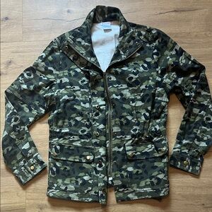 K Jordan Green Camouflage Military Jacket